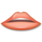 Mouth emoji on LG